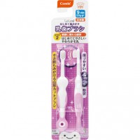 日本Combi宝宝训练牙刷 2支装 第二阶段 9个月+